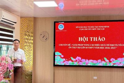 CỤM CHUYÊN MÔN THCS SỐ 20  TỔ CHỨC HỘI THẢO GIẢI PHÁP NÂNG CAO CHẤT LƯỢNG ÔN THI VÀO LỚP 10 THPT