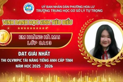 HỌC SINH TRƯỜNG THCS LÝ TỰ TRỌNG KHẲNG ĐỊNH BẢN LĨNH TIẾNG ANH TẠI SÂN CHƠI CẤP TỈNH